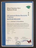 AK Uygulamalı-Kliniksel Kinezyoloji 5. Basamak (Bilimsel Tamamlayıcı Tıp ve Regulasyon Derneği)