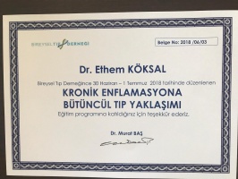 Kroni Enflamasyona Bütüncül Tıp yaklaşımı (Bireysel Tıp Derneği)