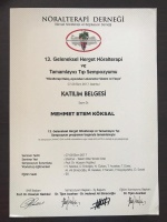 13.Geleneksel Herget Nöralterapi ve Tamamlayıcı Tıp Sempozyumu (Huneke’ye göre bilimsel nöralterapi ve Regulasyon Derneği)