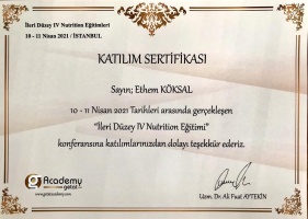 İleri Düzey IV Nutrition Eğitimi